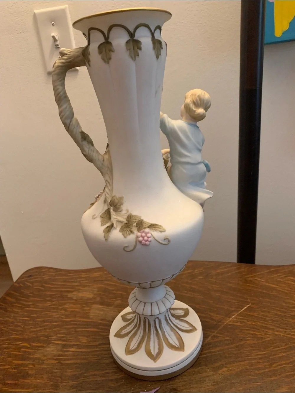 Vintage MCM Andrea by Sadek Girl Vase Art Deco 1950's